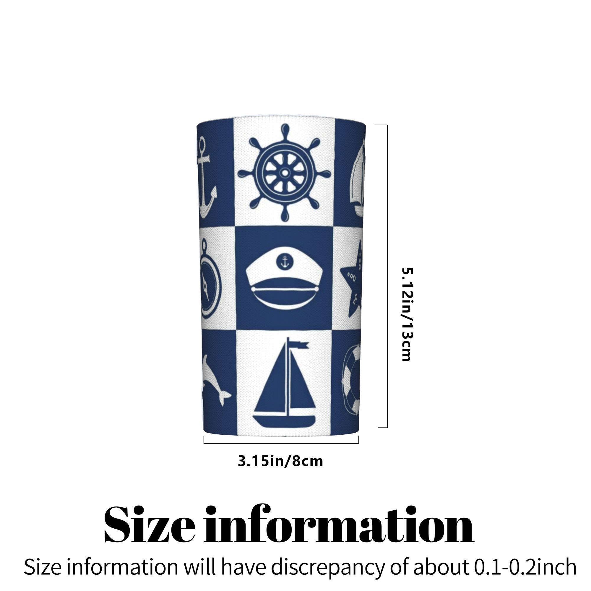 Nautical Anchor Print Sports Wristbands, Unisex